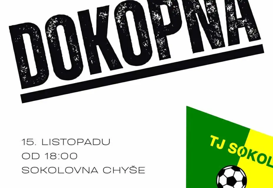 Podzimní Dokopná nás čeká 15.listopadu !